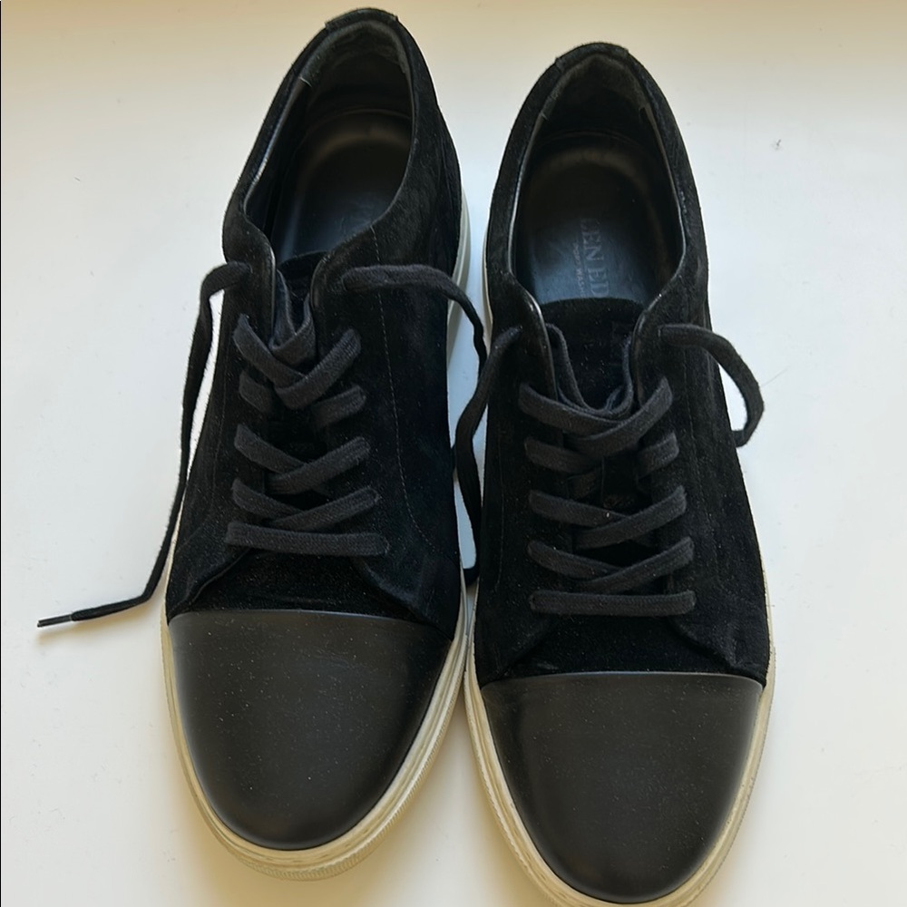 Allen Edmonds suede and leather Black Sneakers